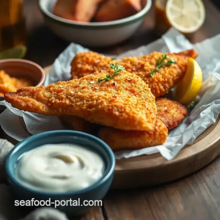 Lightning-Fast Fried Fish with Crispy Batter presentation