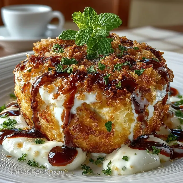 Golden Crunch Delight Perfectly Fried Ice Cream That Wont Melt