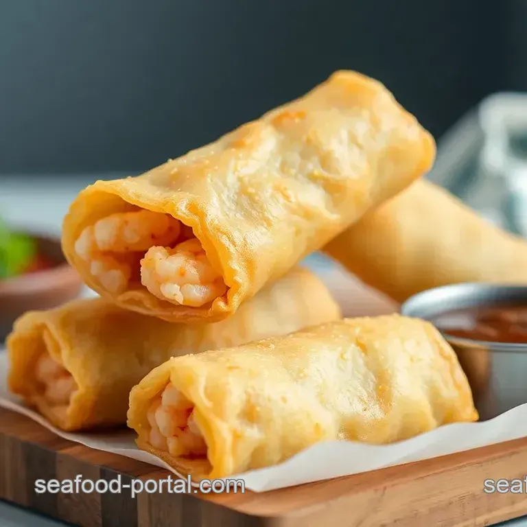 Fried Shrimp Egg Rolls - Crispy Treats
