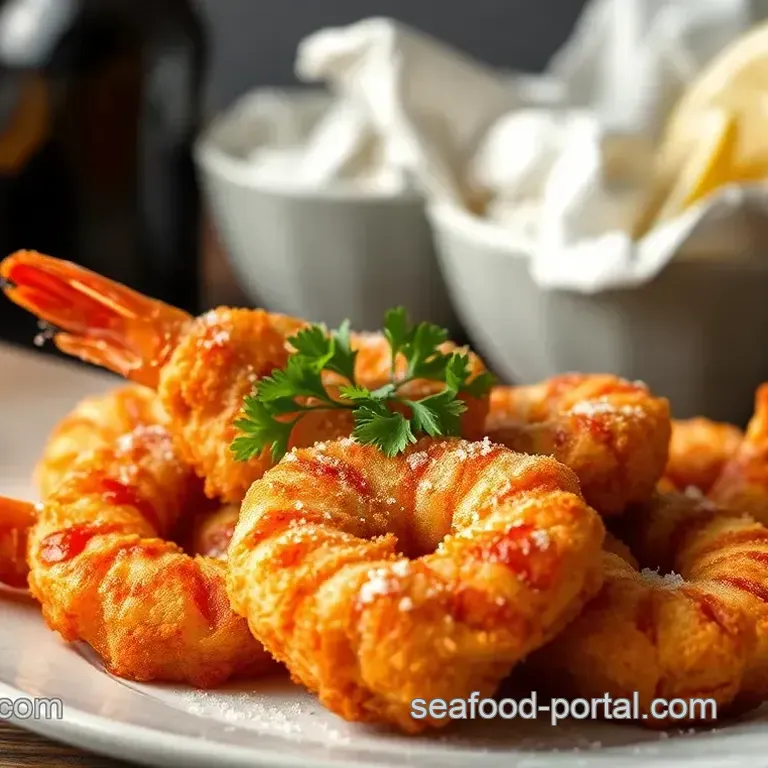 Crispy Fried Shrimp with Spicy Beer Batter