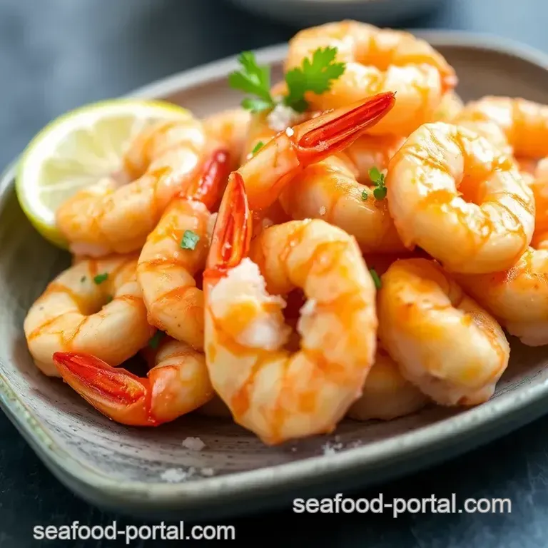 Crispy Sea Salt and Vinegar Shrimp presentation