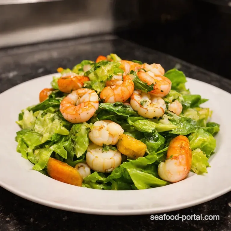Frutti Di Mare Fresca a Zesty Seafood Salad presentation