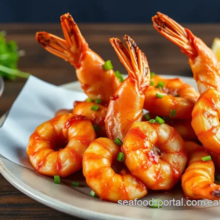 Spicy Crispy Jumbo Shrimp with Garlic-Lemon Zest