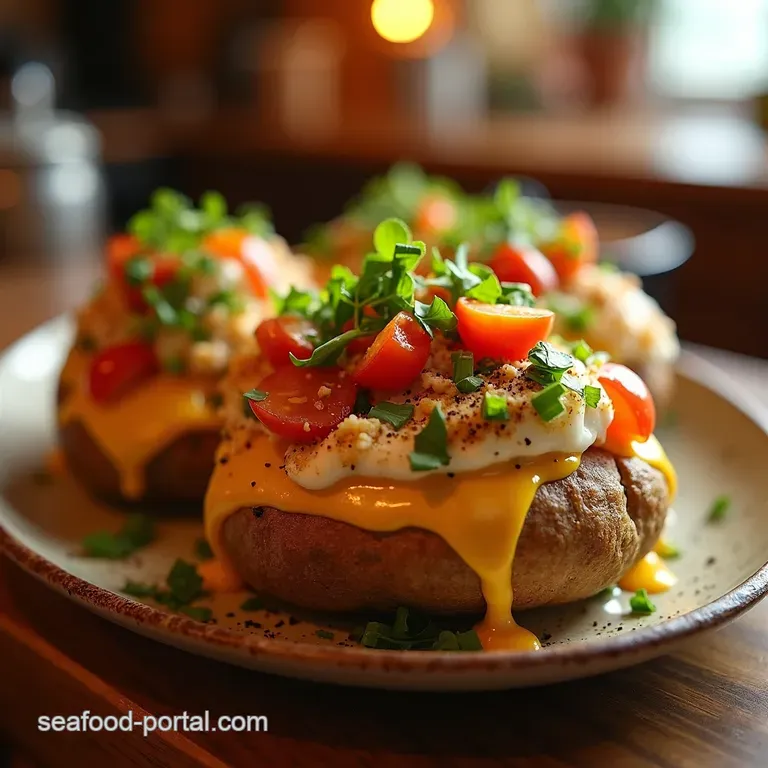 Fully Loaded Jacket Potatoes the Ultimate Comfort Food Bomb presentation