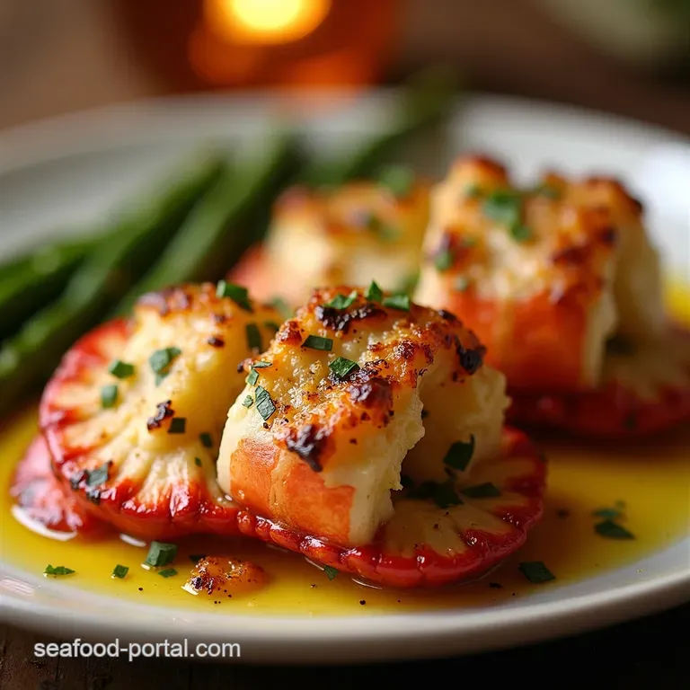 The Perfect Posh Night In Simply Sublime Baked Lobster Tails with GarlicHerb Butter presentation