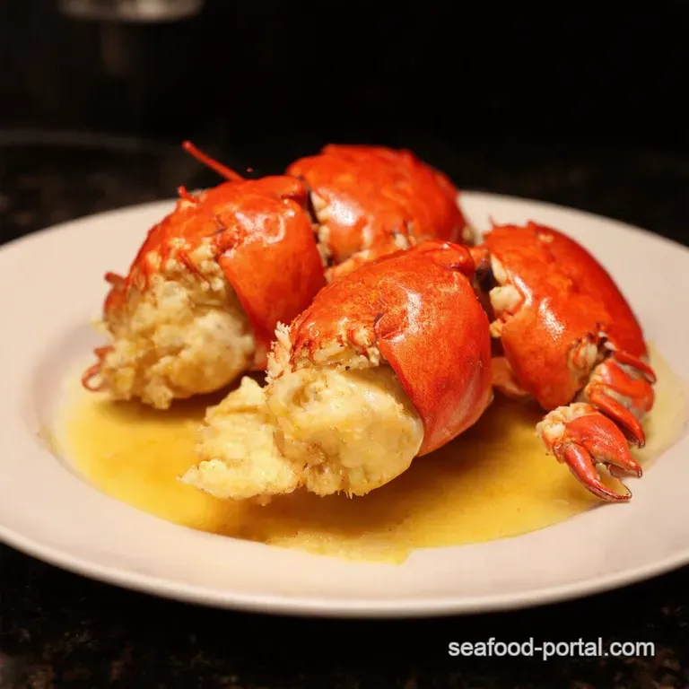 Garlic Butter Bliss Perfectly Baked Lobster Tails presentation