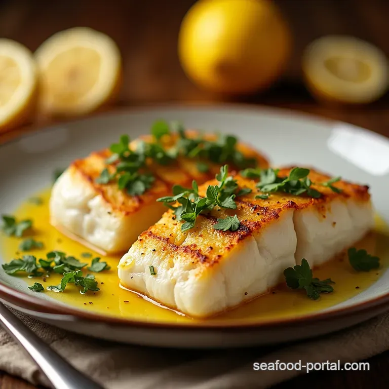 Garlic Butter Cod Ready in 30 presentation
