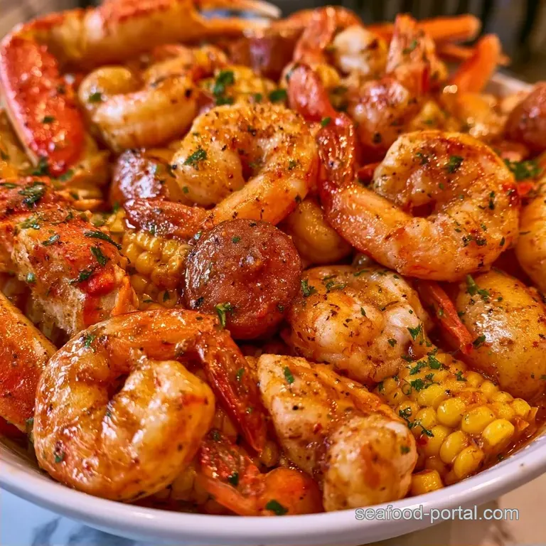 Garlic Butter Crab Boil with Andouille Sausage