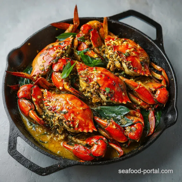 A delicate pile of succulent crab meat, artfully arranged with a lemon wedge and parsley garnish.