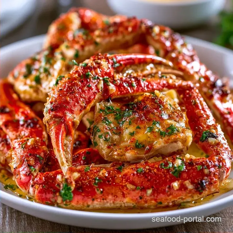 Garlic Butter Grilled Crab Legs with Lemon