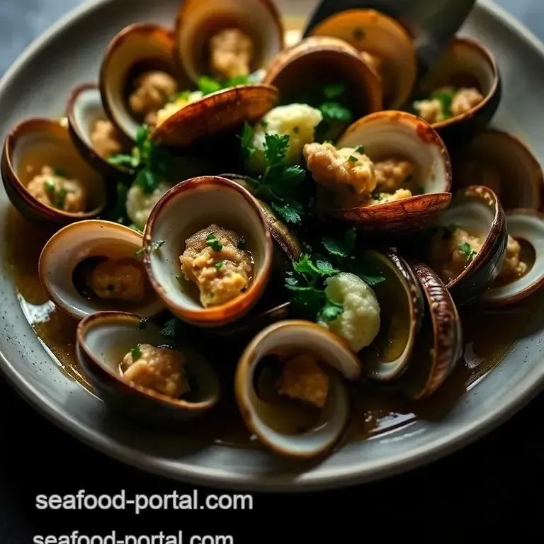 Garlic Butter Razor Clams: A Coastal Delight presentation
