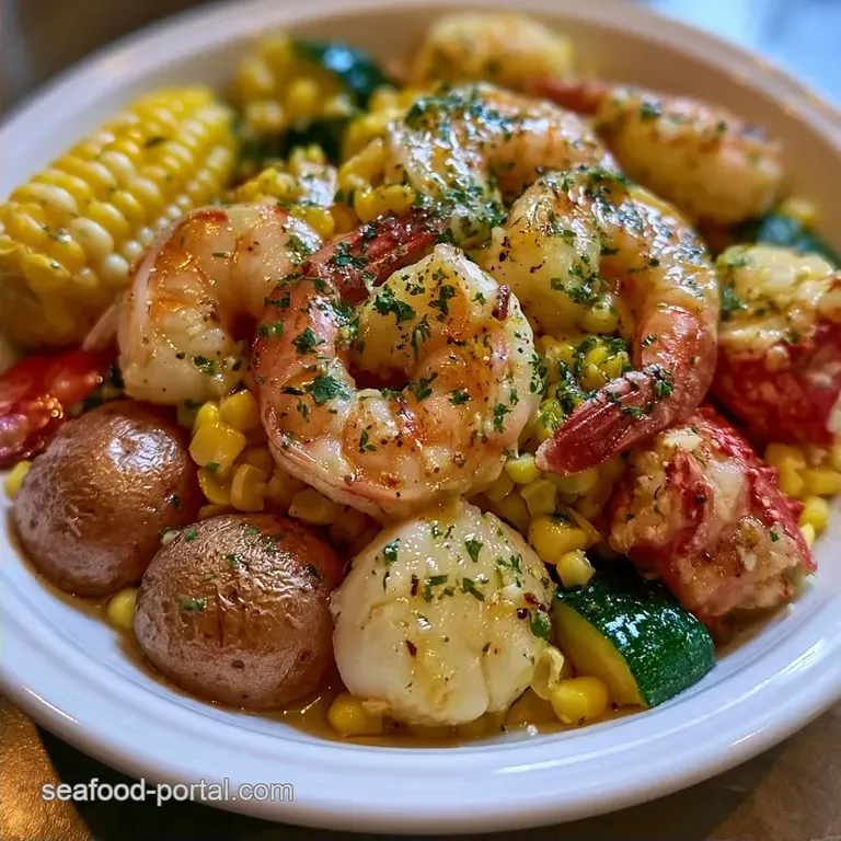 Garlic Butter Seafood Foil Packets