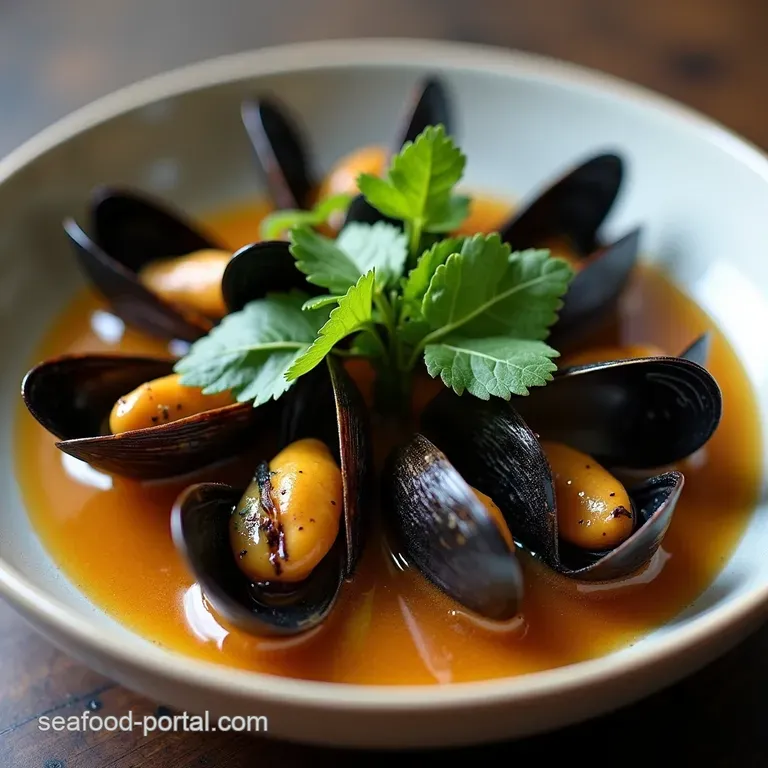 Easy Mussels in Garlic Miso Broth Recipe Seafood Dinner