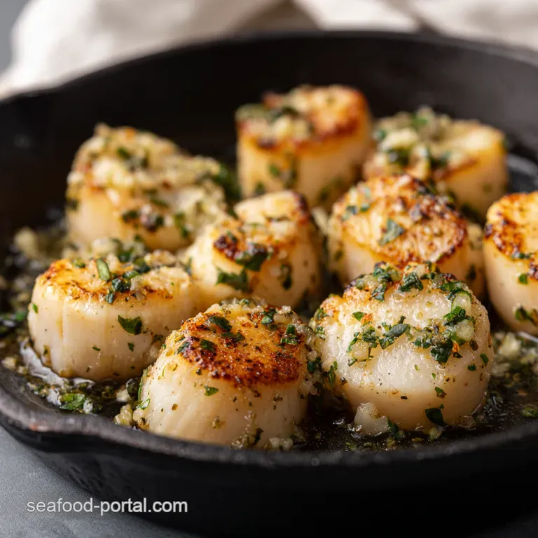 Garlicky Herbed Baked Scallops A Taste of the Sea presentation
