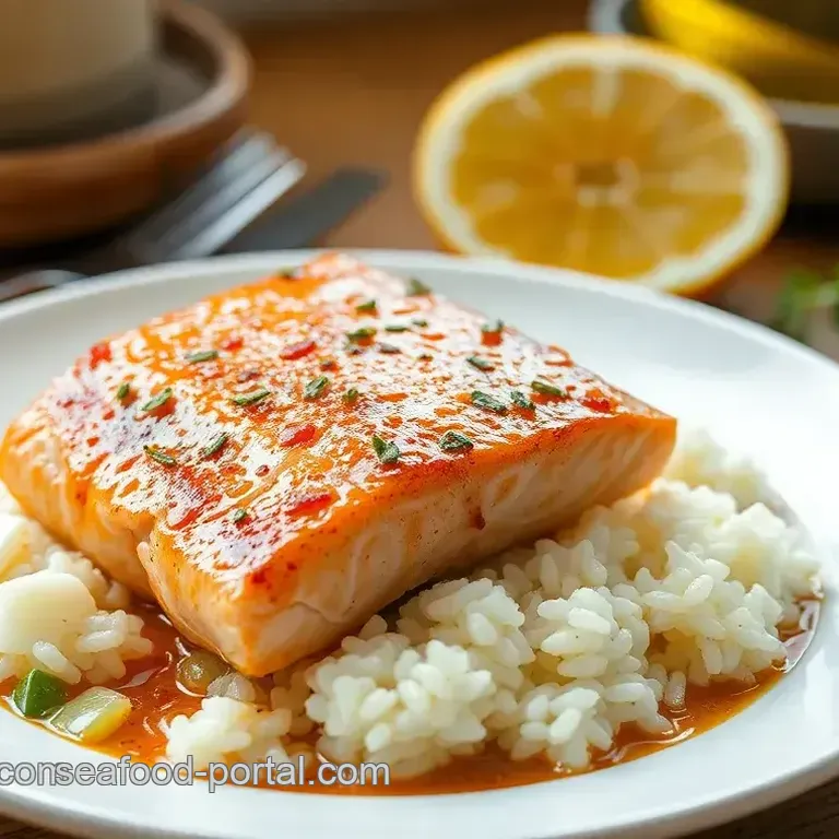 Sautéed Salmon with Ginger & Fluffy Rice