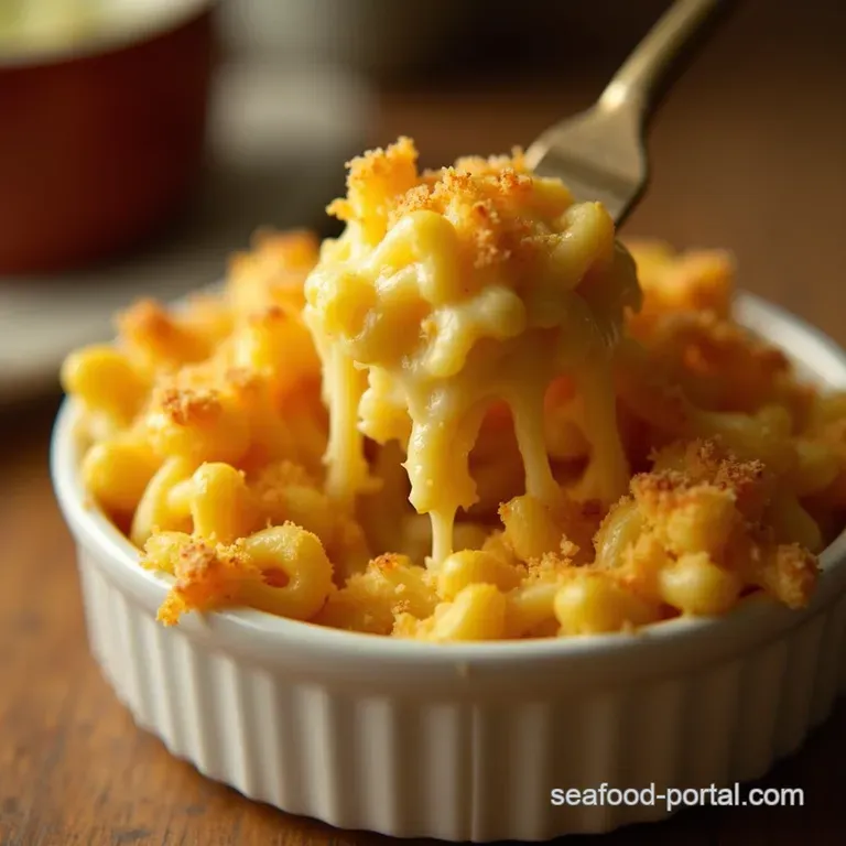 The Ultimate GoldenCrusted Seriously Cheesy Baked Macaroni Cheese presentation