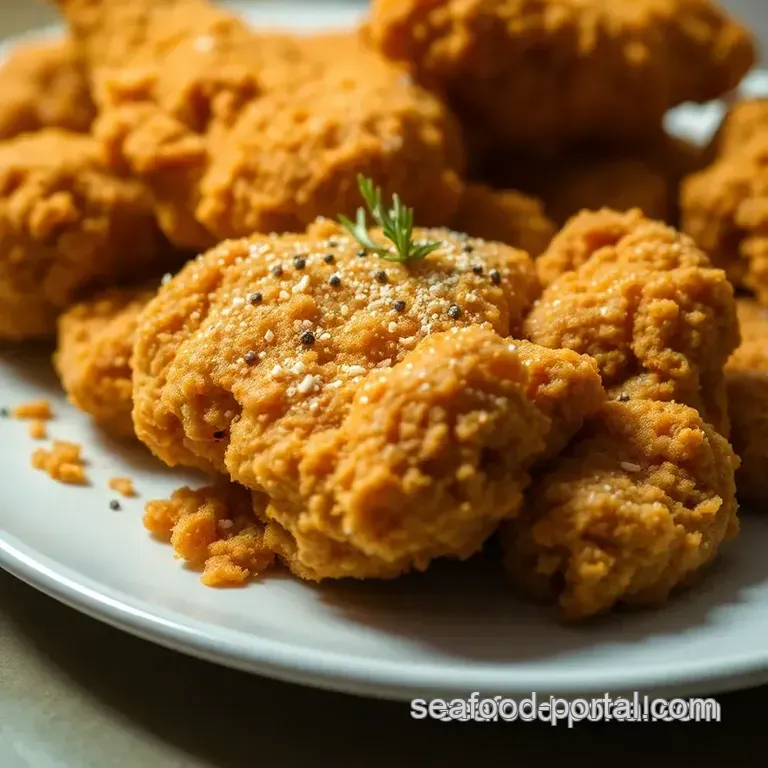 Golden Glory Crispy Fried Chicken presentation