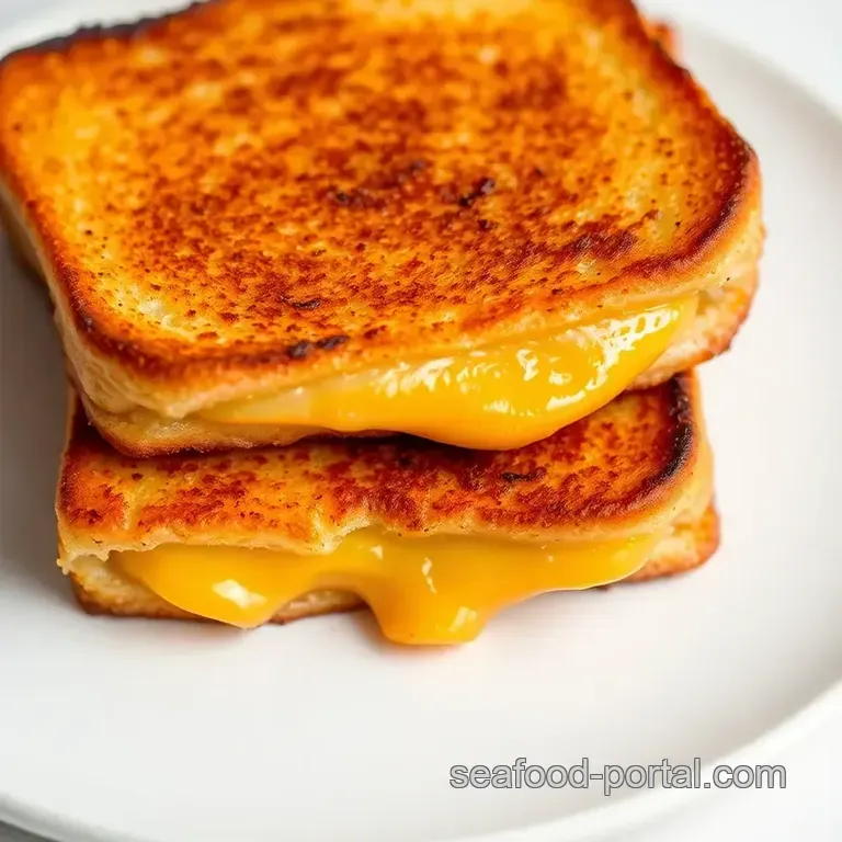Golden Hour Grilled Cheese: Air Fryer Perfection presentation