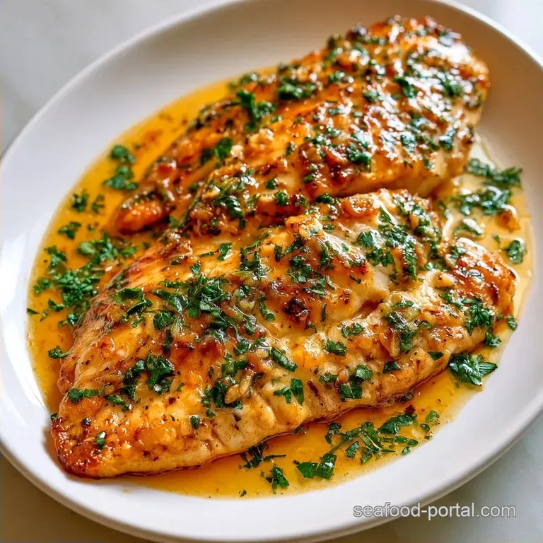 Golden Pan-Seared Grouper Fish