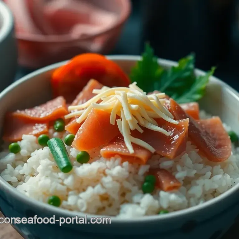 Gomoku Sushi Rice Bento with Crumbled Tuna and Shredded Omelette