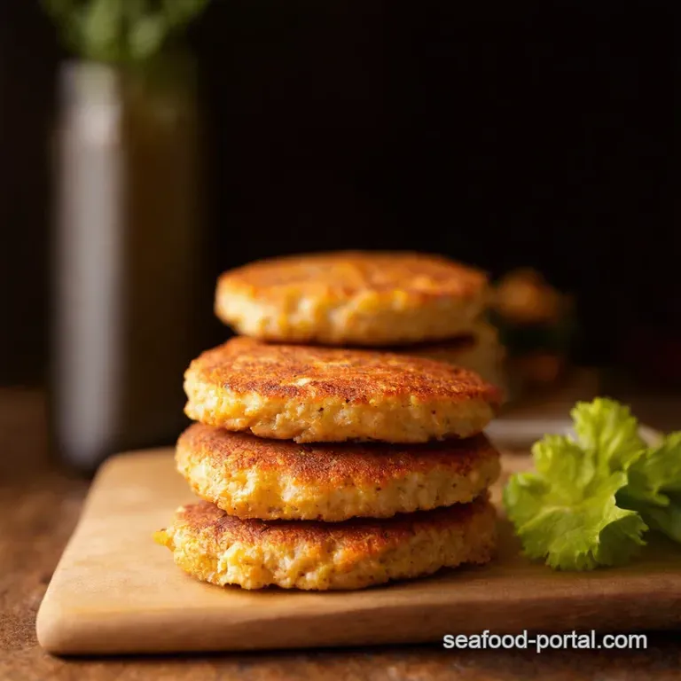 Grandmas Secret Salmon Patties presentation