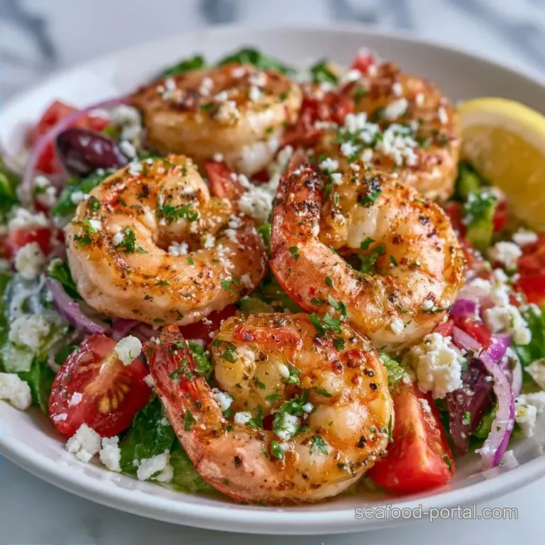 Greek Shrimp Salad With Feta in 25 Minutes
