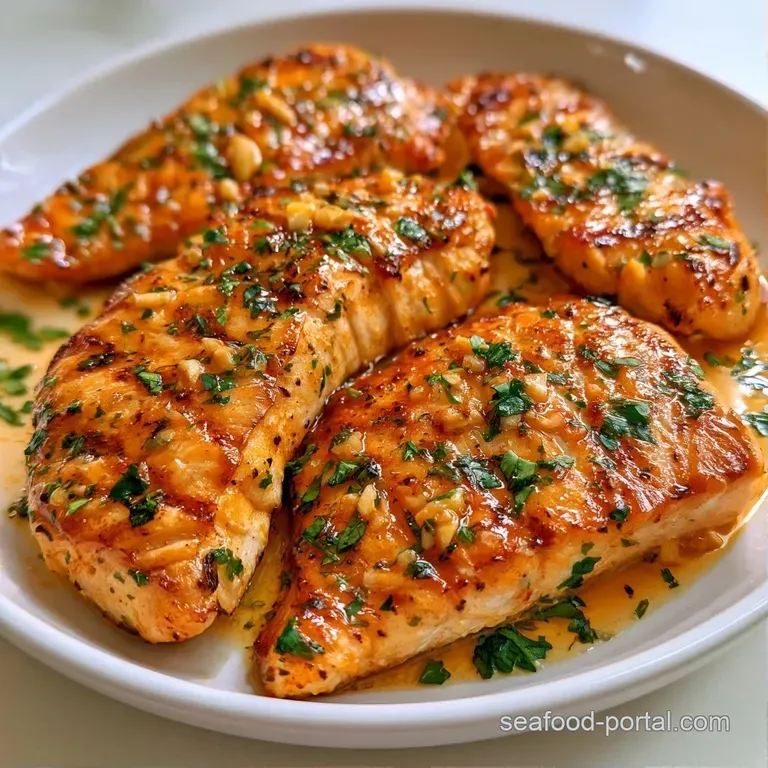 A seared fish fillet on a white ceramic plate, accented by bright lime rounds and a sprinkle of fresh cilantro.