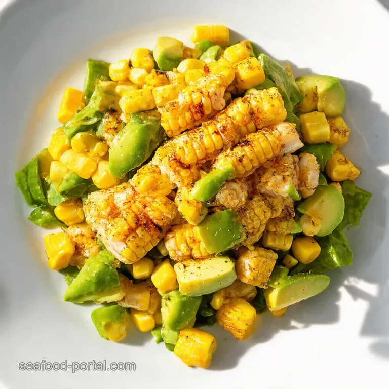 Grilled Corn Avocado Salad with Zesty CilantroLime Dressing