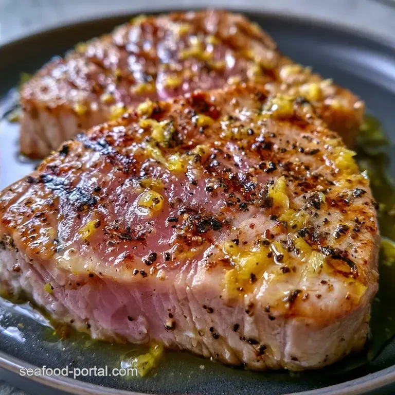 Grilled Lemon Pepper Tuna Steaks: Zesty