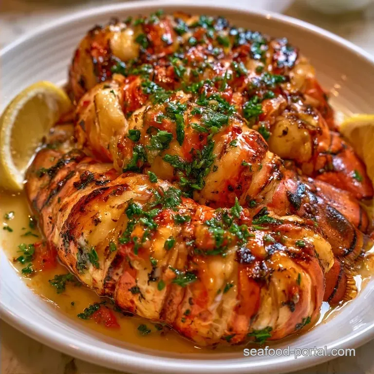 Grilled Lobster Tails with LemonRed Fresno Butter