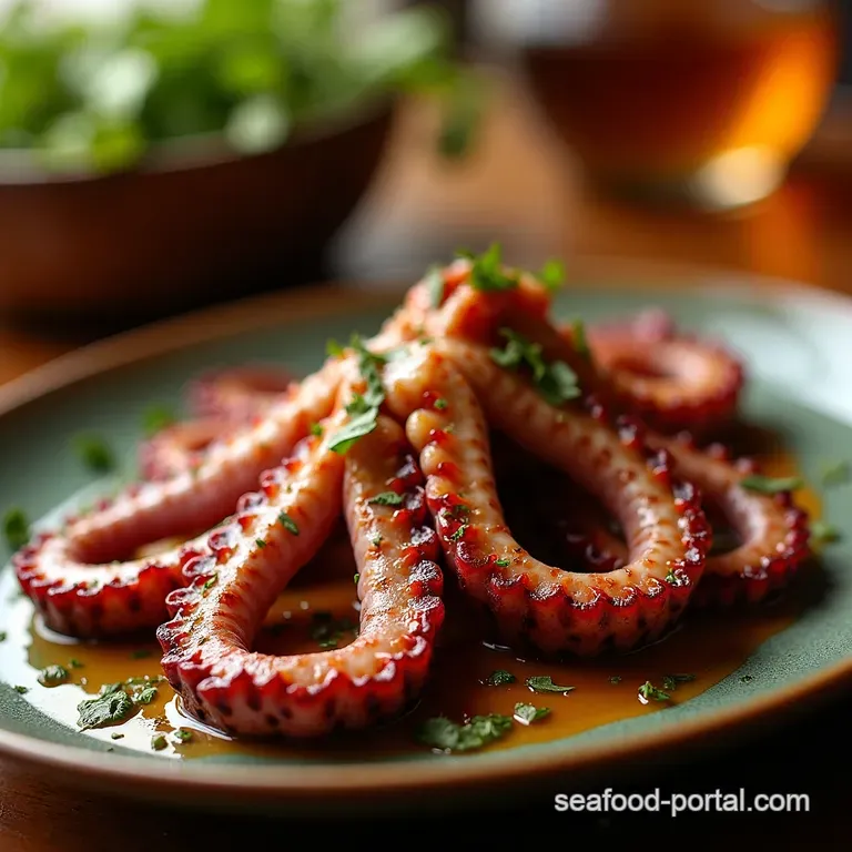 Grilled Octopus the Ultimate Mediterranean Summer Feast presentation