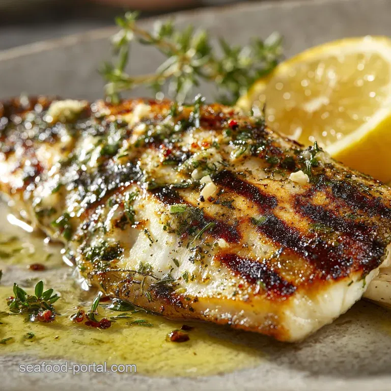 Grilled Sea Bass with Garlic Lemon Butter: Crispy Skin Zesty Finish