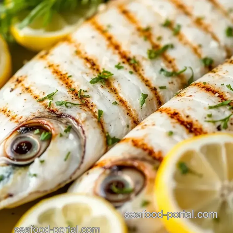 Delicious Grilled Sea Bream Recipe presentation