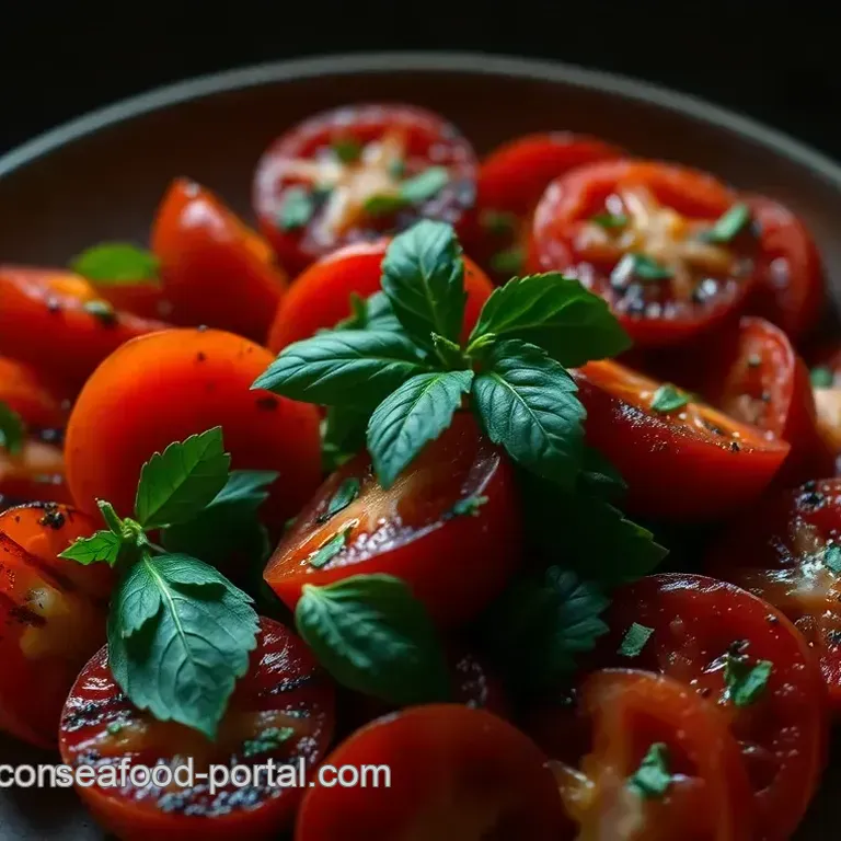 Grilled Tomatoes with Herb Vinaigrette