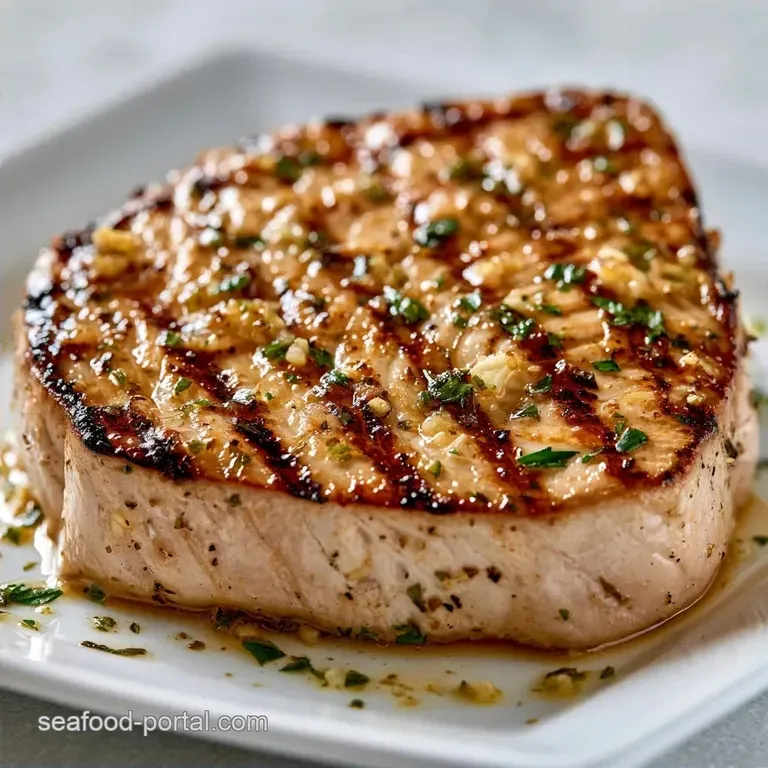 Mediterranean Grilled Tuna with Garlic