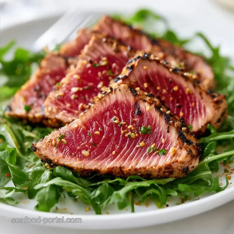Grilled Tuscan Tuna Salad with Ahi Tuna
