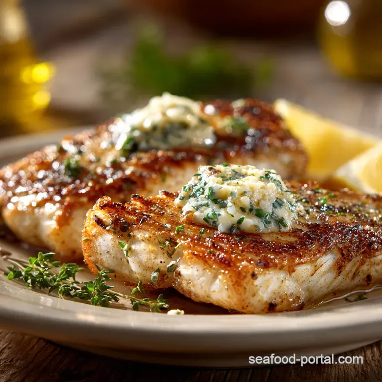 Grilled Walleye Fillets: the Great Lakes Glory with Lemon-Herb Butter presentation