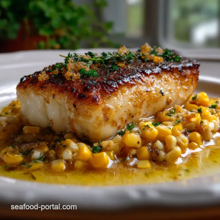 Seared Halibut with Creamy Sweet Corn: Heaven on a Plate