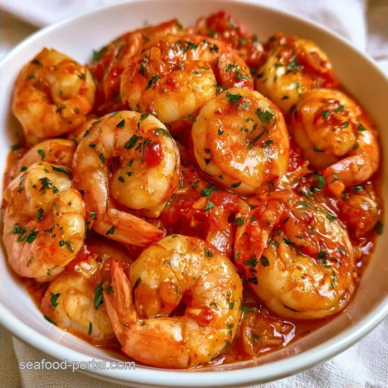 Healthy Garlic Shrimp Tomato Sauce