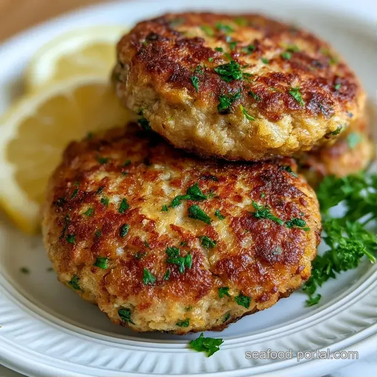 Seared seafood cakes arranged on a slate plate with a drizzle of creamy aioli and a garnish of microgreens.