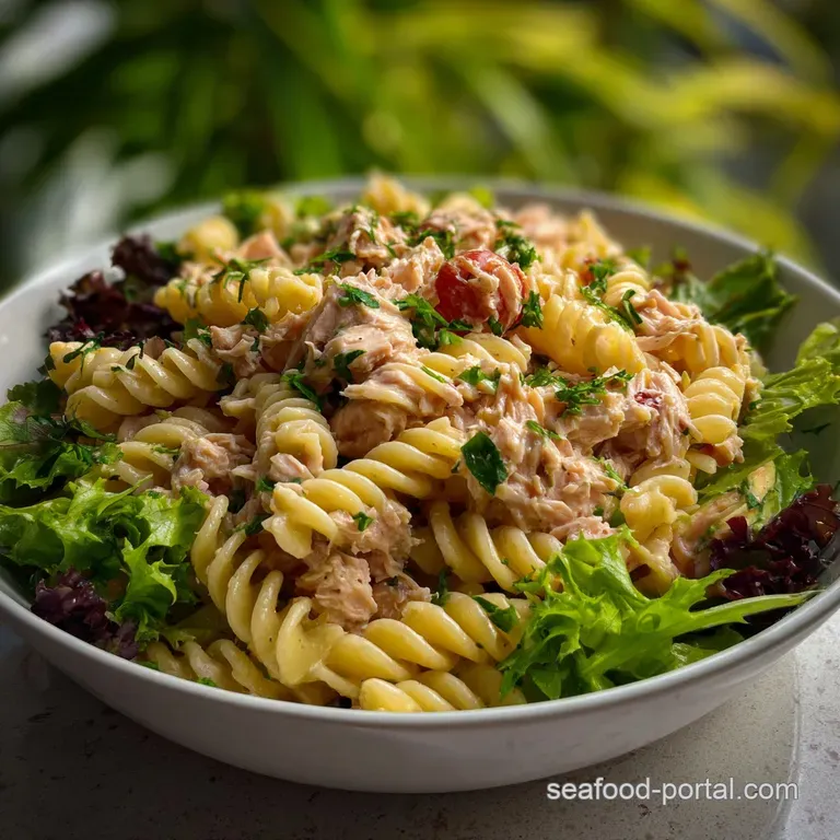 High Protein Tuna Pasta Salad