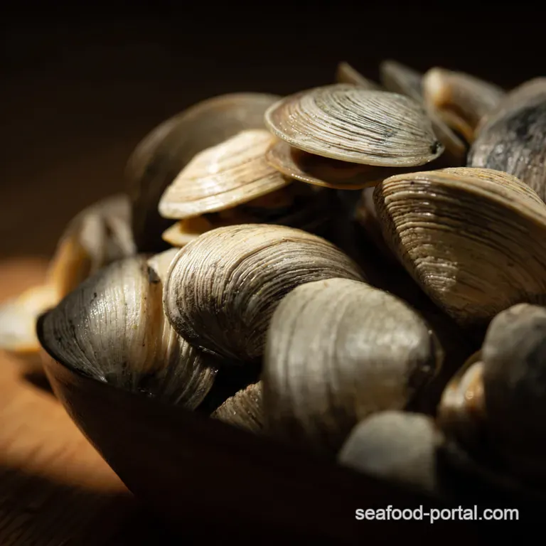 Homecanned Butter Clams in Nectar Broth presentation