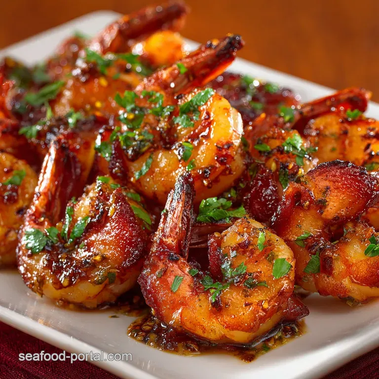 Honey Chipotle BaconWrapped Shrimp Recipe: Sticky Sweet Heat Appetizer