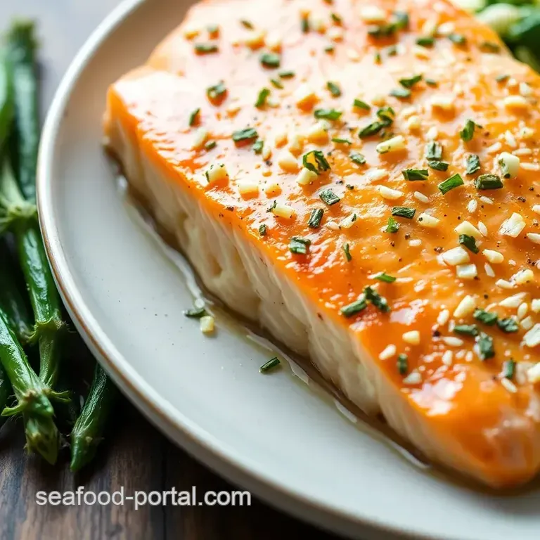 Honey-Garlic Glazed Salmon with Roasted Asparagus presentation