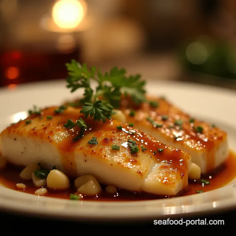 Sticky Sweetheart Quick Glossy Honey Garlic Glazed Tilapia presentation
