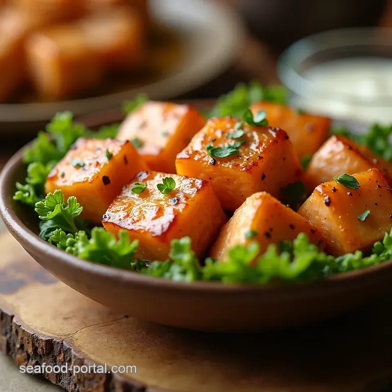 Honey Garlic Salmon Bites Bowl Your Weeknight Winner presentation