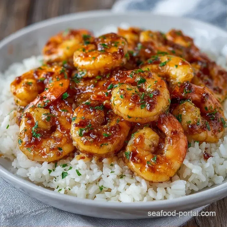 Plump pink shrimp elegantly plated on white ceramic with fresh parsley sprigs and bright yellow lemon wedges.