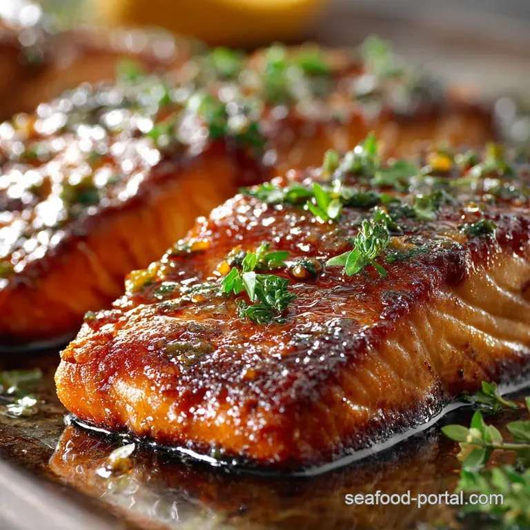 Honey Salmon: Sticky Honey Garlic Glazed Salmon Recipe in 20 Minutes presentation