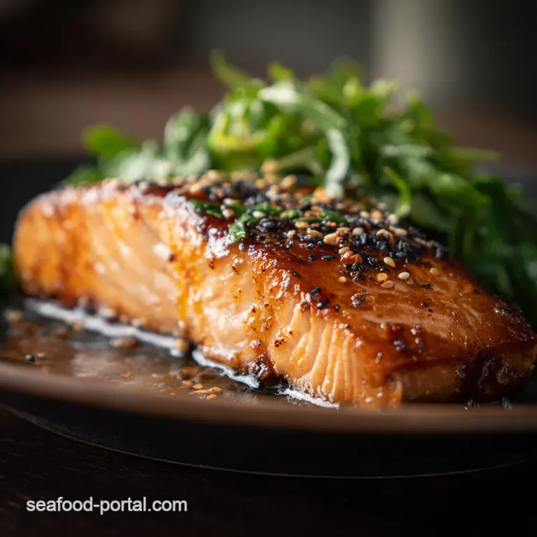 Honeysoy Glazed Salmon a Weeknight Wonder presentation