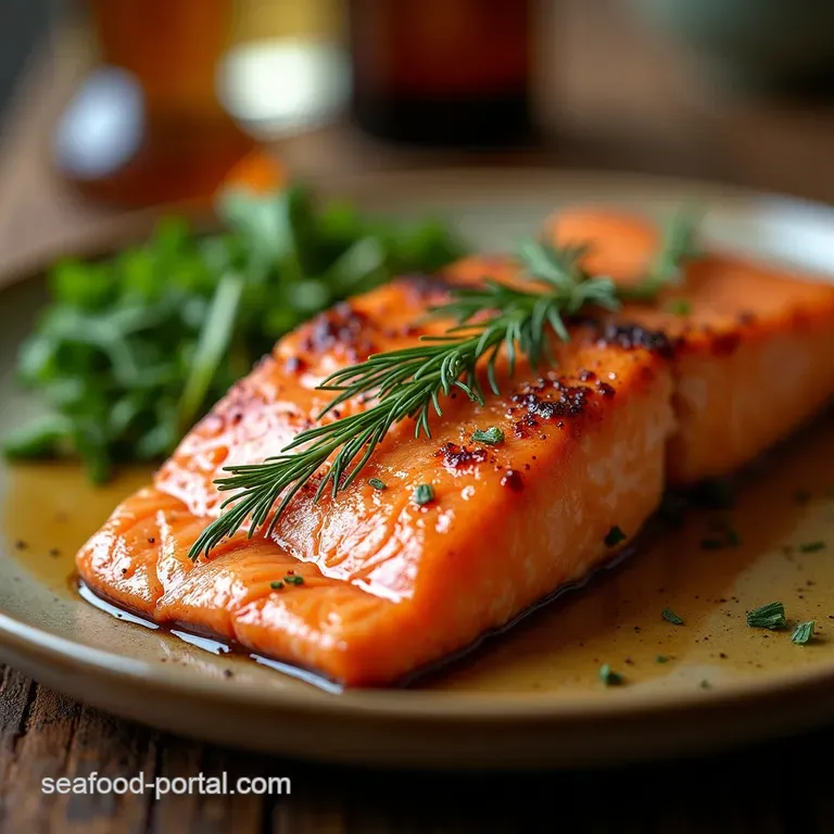 Pub Lunch Perfection Tender HotSmoked Salmon with a Simple MapleDill Cure presentation